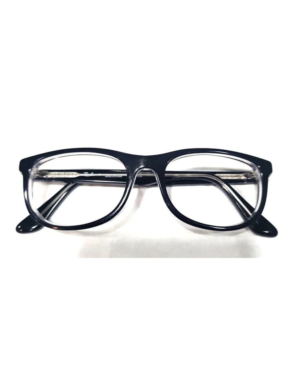 Ray Ban Jr RB1642 3529 Boys Black Oval Eyeglasses 48-16 135